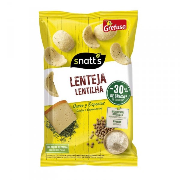 SNATT'S GREFUSA LENTEJA QUESO Y ESPECIAS 90 GRS