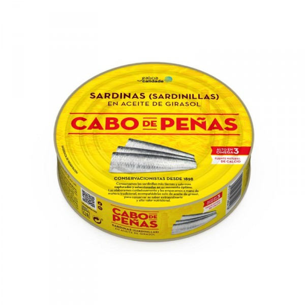 SARDINILLA CABO PEÑAS ACEITE DE GIRASOL RO-550 385 GR. P.E.