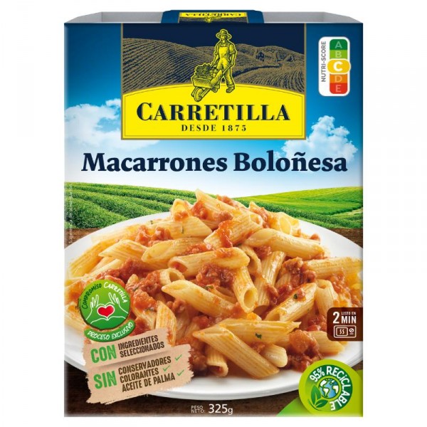 MACARRONES CARRETILLA BOLOÑESA 325 GRS