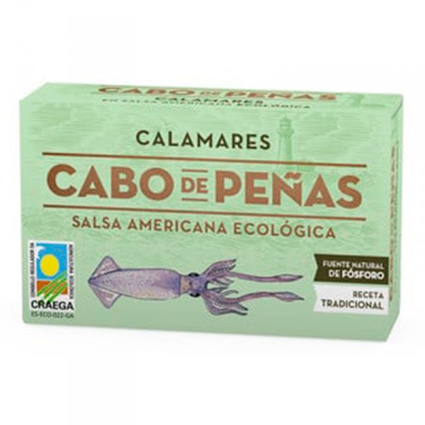 CALAMAR SALSA AM.C.PEÑAS AC.OL.VG.ECOLOGICO OL120 111GR 65PE