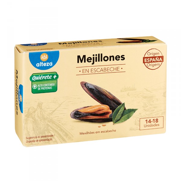 MEJILLON ALTEZA ESCABECHE 14/18 OL-120 69 GR. P.E.
