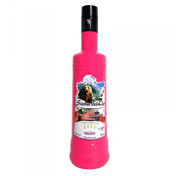 CREMA ORUJO SIERRA DEL OSO FRESA CON CHOCOLATE 70 CL.
