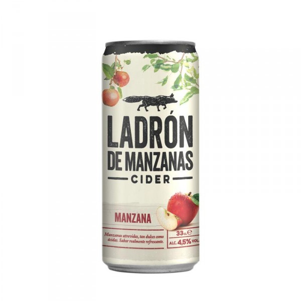 CIDER LADRON DE MANZANAS MANZANA LATA 33 CL.