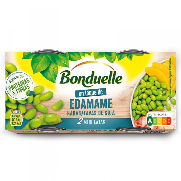 EDAMAME (HABAS DE SOJA) BONDUELLE P-2 UN 160 GRS 130 GRS P.E