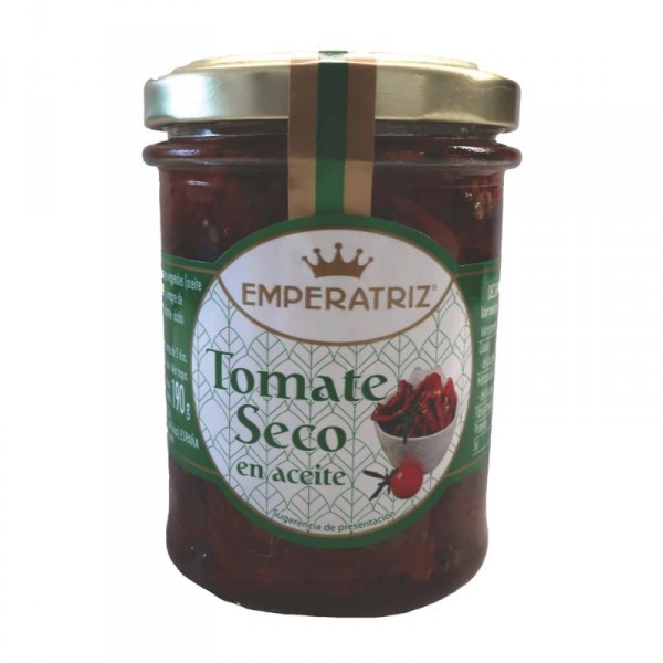 TOMATE SECO EMPERATRIZ EN ACEITE 190 GRS, 120 GRS P.E.