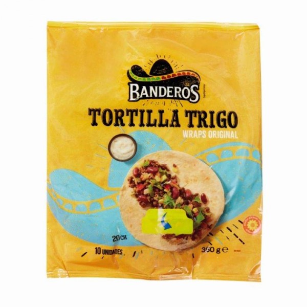 TORTILLA BANDEROS 10 UNDS. 20 CM. 360 GRS