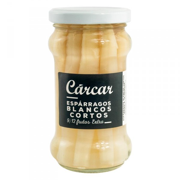 ESPARRAGO CARCAR BLANCO CORTO 9/12 FRUTOS 185 GRS,110GRS P.E