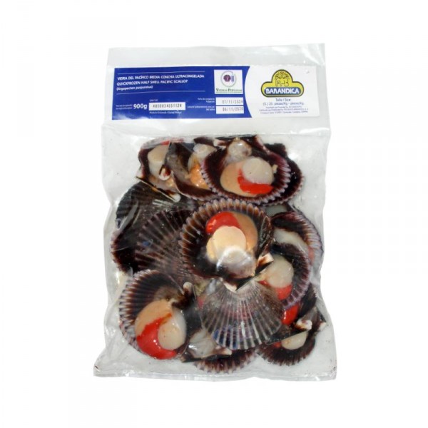 VIEIRA DEL PACIFICO BARANDICA 15/25 (ZAMBURIÑA) BOLSA 900 GR