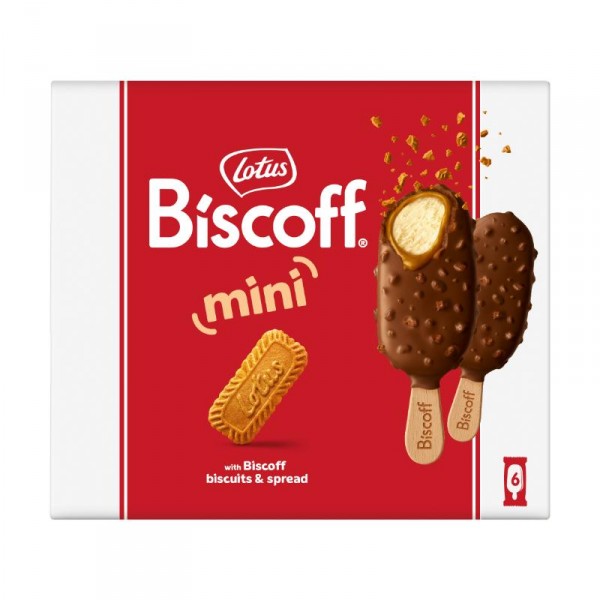 HELADO LOTUS BISCOFF BOMBON MINI IC STICK 6 UD.276GR.