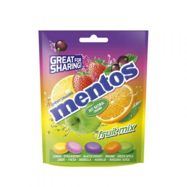 CARAMELO MENTOS MIX FRUTA 160 GRS