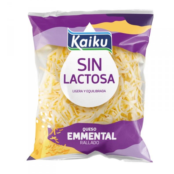 QUESO KAIKU EMMENTAL SIN LACTOSA RALLADO 100 GRS