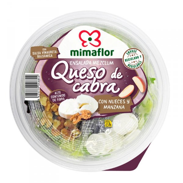 BARQUETA MIMAFLOR QUESO CABRA 175 GR.