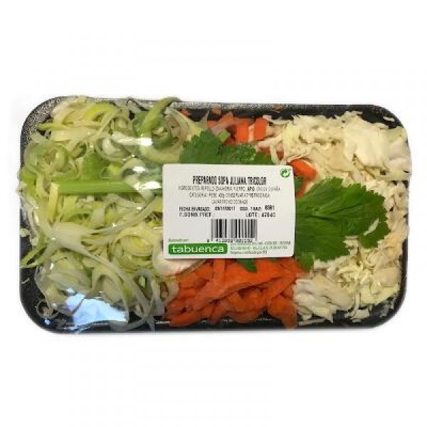 SOPA JULIANA TRICOLOR BANDEJA 400 GRS