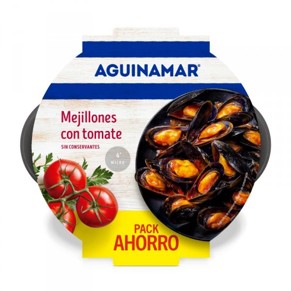 MEJILLON SALSA DE TOMATE AGUINAMAR 900 GRAMOS, UNIDAD