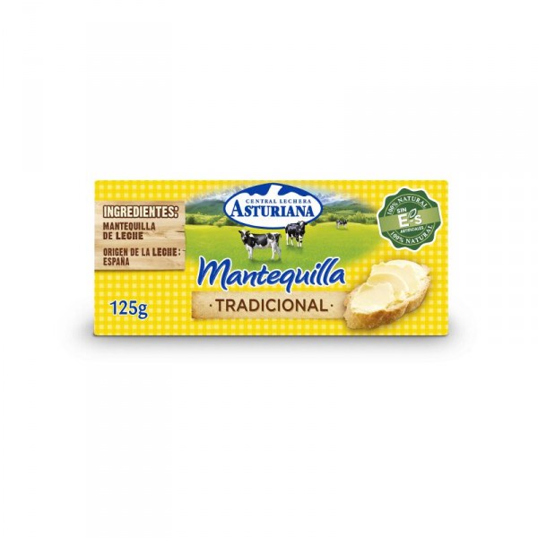 MANTEQUILLA ASTURIANA PASTILLA 125 GRS