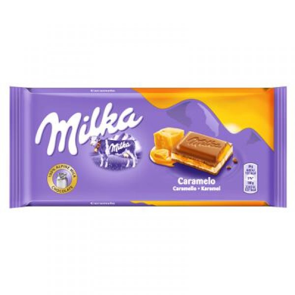 CHOCOLATE MILKA CARAMELO 100 GRS