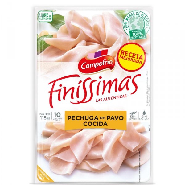 PECHUGA PAVO FINISSIMAS CAMPOFRIO 115 GRS