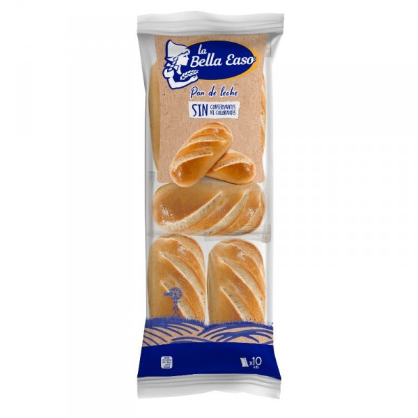 PAN DE LECHE BELLA EASO 10 UND