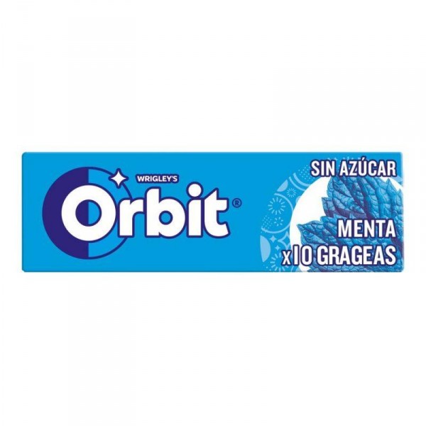 CHICLE ORBIT PEPPERMINT 10 GRAGEAS 14 GRS UND