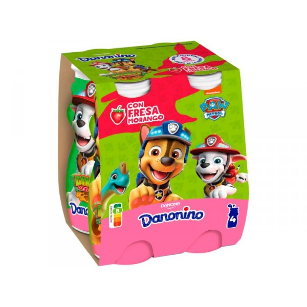 DANONINO PARA BEBER FRESA PACK-4 X 100 GRS