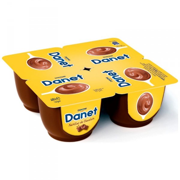 DANET DANONE CHOCOLATE PACK-4 X 120 GRS