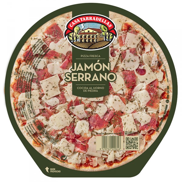 PIZZA TARRADELLAS JAMON SERRANO 390 GRS