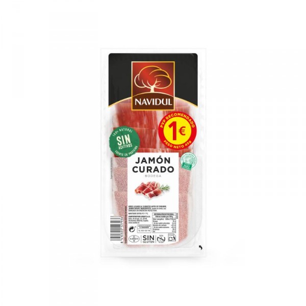 JAMON CURADO NAVIDUL LONCHAS 45 GRS.