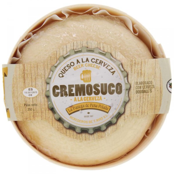 QUESO CREMOSUCO LA PASIEGA DE PEÑA PELADA A LA CERVEZA 350GR
