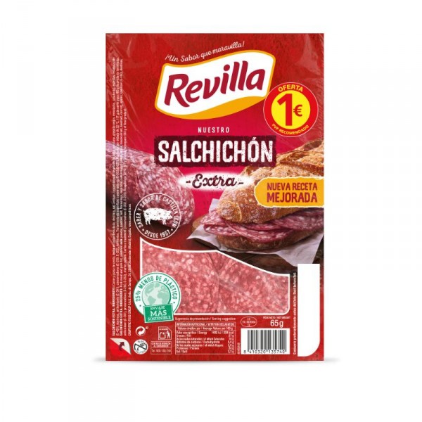 SALCHICHON REVILLA EXTRA LONCHAS 65 GRS