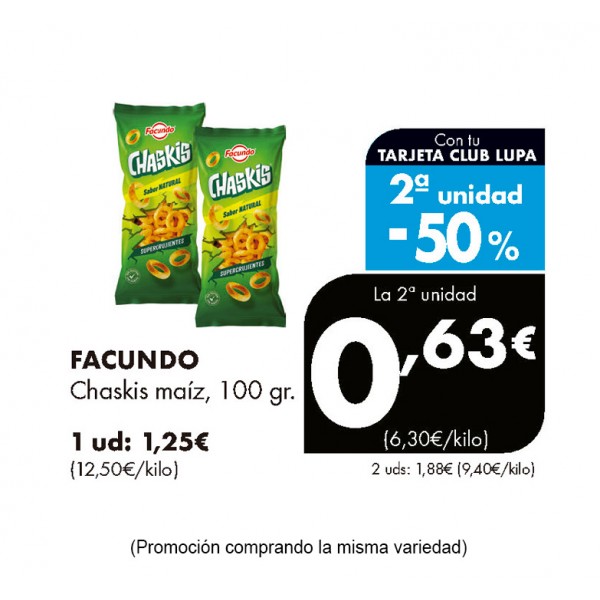 CHASKIS FACUNDO MAIZ 100 GRS