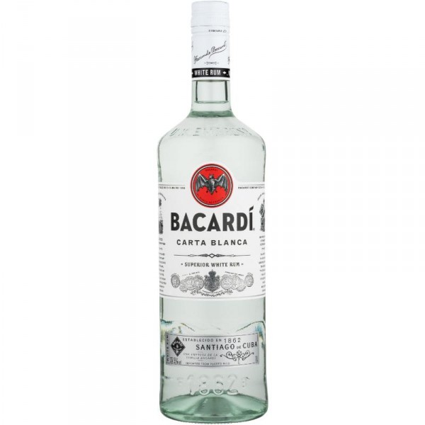 RON BACARDI CARTA BLANCA 1 LITRO