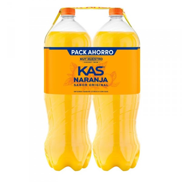 KAS NARANJA 2 LITROS PACK 2 UNDS