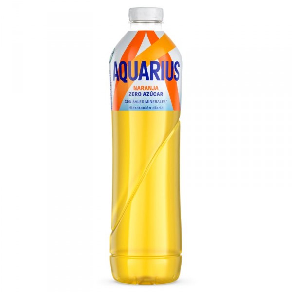 AQUARIUS ZERO NARANJA BOT 1,5 LITROS