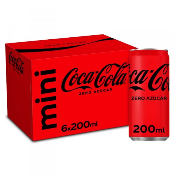 COCA COLA ZERO LATA 20 CL PACK-6 UNDS. CARTON