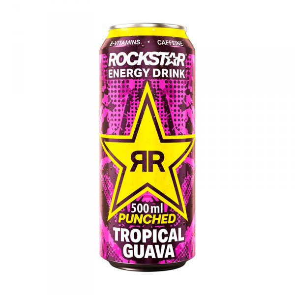 BEBIDA ENERGETICA ROCKSTAR GUAYABA 500 ML.