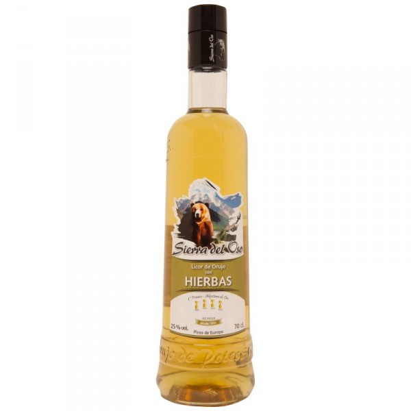 ORUJO SIERRA DEL OSO HIERBAS 70 CL.