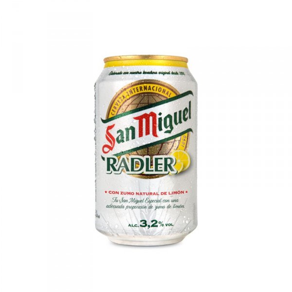 CERVEZA SAN MIGUEL RADLER LATA 33 CL.