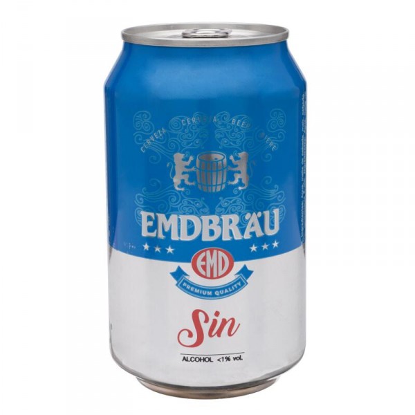 CERVEZA EMDBRAU SIN ALCOHOL LATA 33 CL.