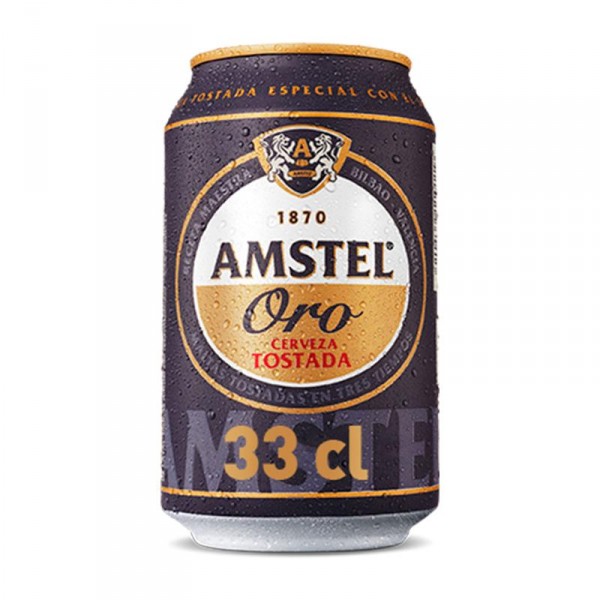 CERVEZA AMSTEL ORO LATA 33 CL.