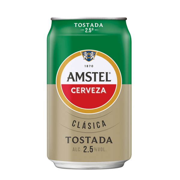 CERVEZA AMSTEL CLASICA TOSTADA LATA 33 CL.