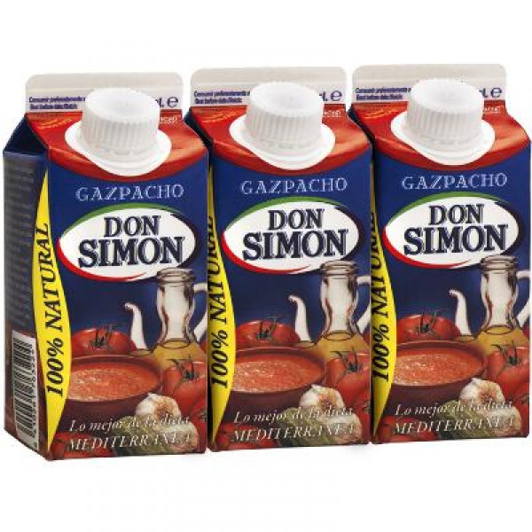 GAZPACHO DON SIMON CLASICO 33 CL. PACK 3 UNDS