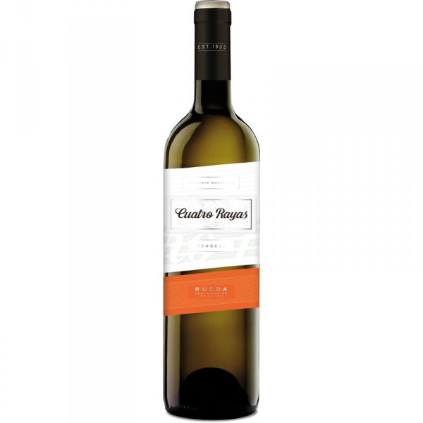 VINO BLANCO CUATRO RAYAS RUEDA VERDEJO 75 CL.