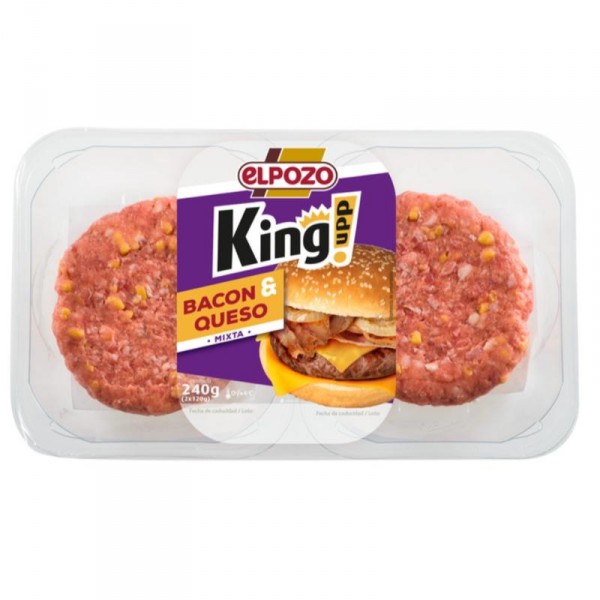 BURGUER ELPOZO KING CHEESE & BACON 240 GRS.