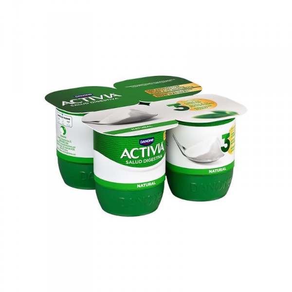 YOGUR DANONE ACTIVIA NATURAL PACK-4 X 125 GRS