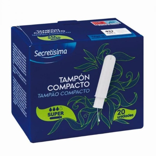 TAMPON SECRETISIMA CON APLICADOR COMPACTO SUPER 20 UNDS