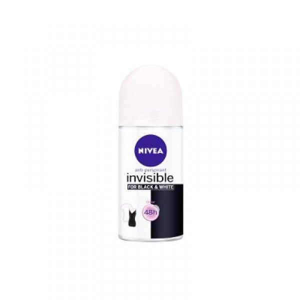 DESODORANTE NIVEA INVISIBLE BLACK&WHITE ROLL ON 50 ML.