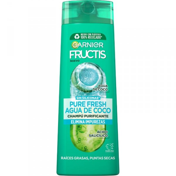 CHAMPU FRUCTIS AGUA DE COCO 380 ML.
