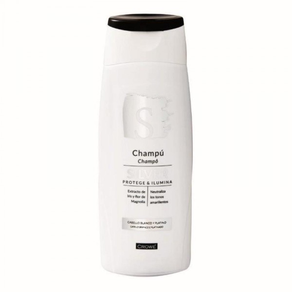 CHAMPU CROWE SILVER CABELLO BLANCO Y PLATINO 400 ML.