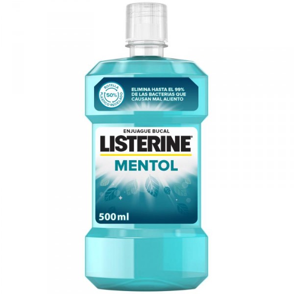 ENJUAGUE LISTERINE MENTOL 500 ML.