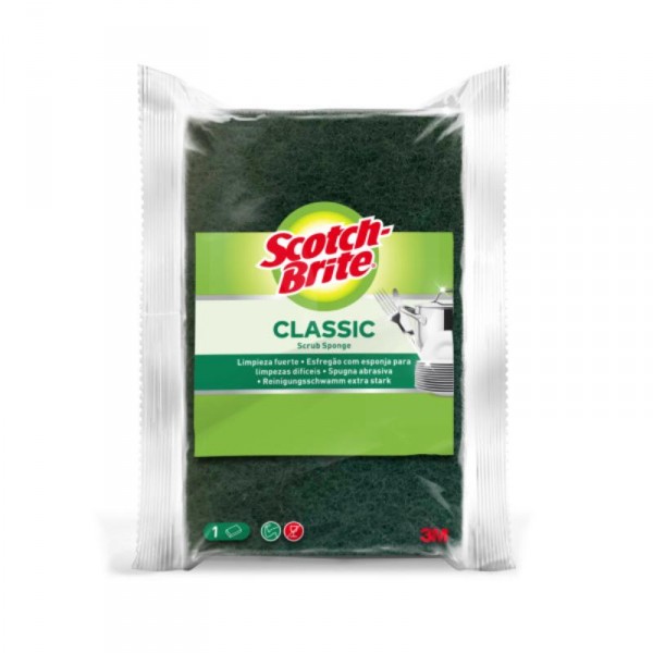 ESTROPAJO CON ESPONJA SCOTCH BRITE CLASSIC
